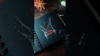 Brustro Black Sketchbook and Coloured pencil black \u0026 white #shorts #unboxing #brustro #youtubeshorts