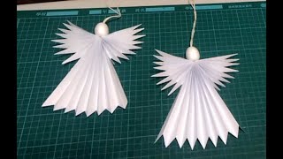 DIY_琴趣手工藝 天使, 製作簡易,美觀好看,聖誕樹吊飾 DIY handy craft, Angel, easy make