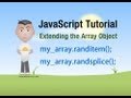 JavaScript Tutorial - Get Or Remove Random Array Elements