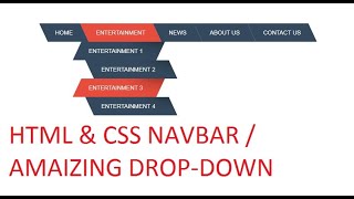 How to Create Navigation Bar in HTML and CSS / Make Dropdown Menu in HTML And Css / Navbar Html Css