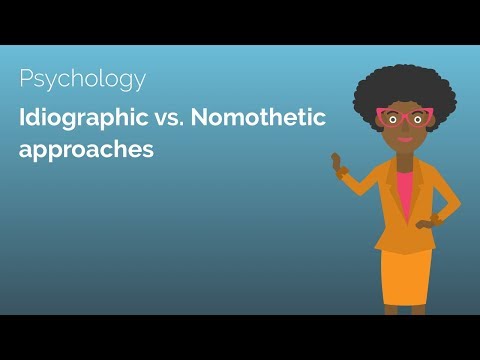 What is the difference between Nomothetic and Idiographic research?