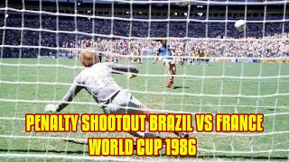 Penalty Shootout Brazil vs France World Cup 1986