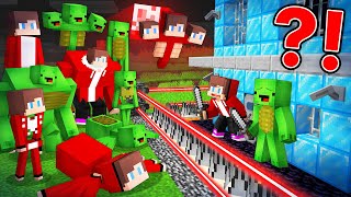 Mikey Family \u0026 JJ Family Security House vs MUTANTS in Minecraft (Maizen)