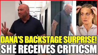 Dana White SURPRISES BACKSTAGE with DOUBLE GIFT for UFC Fighter, Laura Sanko RES