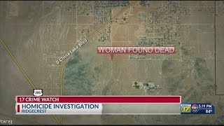 Homicide detectives investigating woman’s death in Ridgecrest