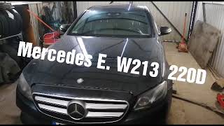 Mercedes E 220D W213 serwis oleju filtry