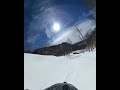 定山渓天狗岳ピークから中央ルンゼバックカントリースノーボード 北海道の山 automobile snowbord snowboarding