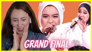 Download Nabilah & Salma 'Menghargai Kata Rindu' | GRAND FINAL | INDONESIAN IDOL 2023 | Reaction Video mp3