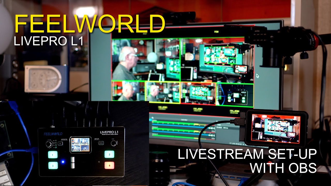 Feelworld Livepro L1 Live-streaming HDMI Switcher - My Set-up For Using ...