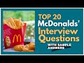 McDonalds' Interview Questions and Answers for 2024