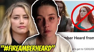 "AMBER'S SHOCKED" Amber Heard REACTS TO #FireAmberHeard Movement... (Aquaman 2) | Celebrity Craze