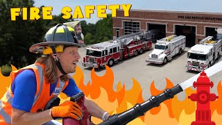 Fire Safety with Fire Fighters | Fire Truck for Kids Handyman Hal
