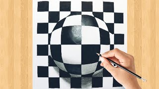 Op-art Pop-art - Patterns On The Sphere - A Mind-boggling Optical Illusion!