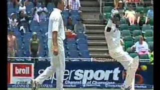 Sreesanth dancing after hitting Nel for a six