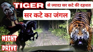 सर कटे का जंगल / Dangerous Night drive in Tiger territory Part - 1 #horror #tiger