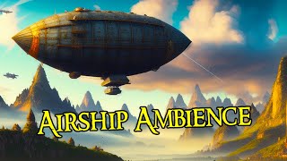 Relaxing Sailing Airship Ambience Sound | Journey Across the Skies | 8 hours