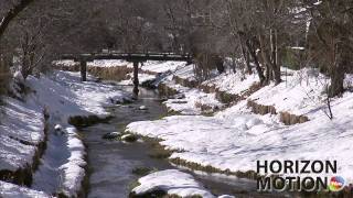 FULL HD 1080P 日本 北海道 Hokkaido , Japan 冬 河 河道 積雪 雪 冬天 樹  aq0001075