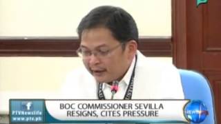 NewsLife: BOC Commissioner Sevilla resigns, cites pressure || Apr. 23, 2015