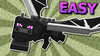 Defeating the Enderdragon is Easy in Minecraft