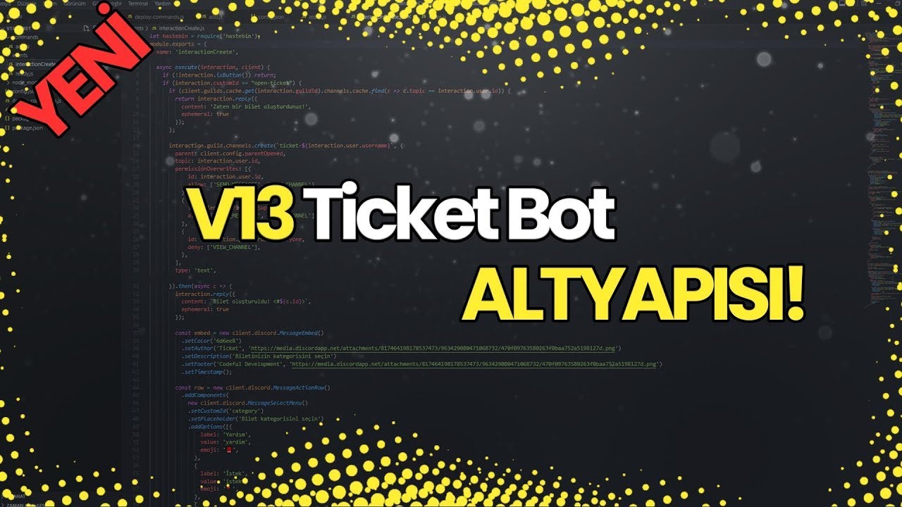Ticket Bot Altyapısı Youtube