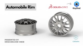 Sketch Wheel Rim in Solidworks | Render Wheel Rim in keyshot | Sports Car Rim Design Solidworks