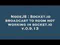 NodeJS : Socket.io broadcast to room not working in socket.io v.0.9.13