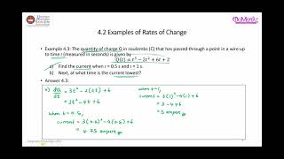 Instantaneous Current at Time t and Determining When Current is Lowest