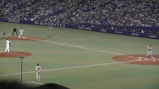 読売巨人軍 井上温大選手 第1打席 一塁前へ送りバント 犠打 2022/9/23 VS 中日ドラゴンズ