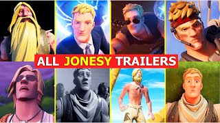 All Fortnite Jonesy Trailers - Season 1 to Season 16 (HD)
