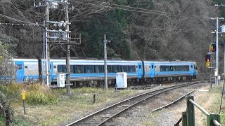 【スイッチバックの秘境駅】JR四国 土讃線 新改駅付近を特急通過