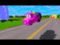 rainbow pit transform in big u0026 small mcqueen spider u0026 tow mater vs pixar cars beam.ng drive