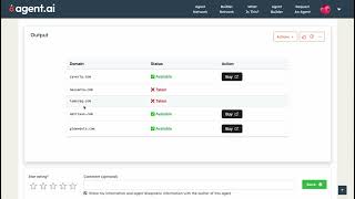 AI Agent for checking Domain Availability