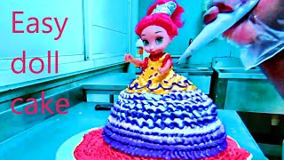 how to make barbie doll cake / easy barbie princess cake decorating at home