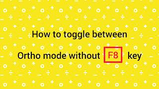 Ortho Mode in AutoCAD | how to toggle Ortho on and off Shortcuts for Intermediate | Cad Shortcuts