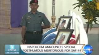 NewsLife: NAPOLCOM announces special 'posthumous meritorious' for SAF-44 || Mar. 6, 2015