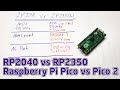 RP2040 vs RP2350 - or - Raspberry Pi Pico vs Raspberry Pi Pico 2