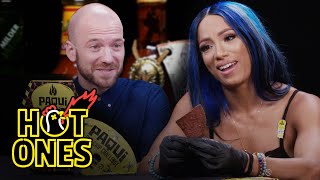 Sean Evans and Sasha Banks Try the Paqui One Chip Challenge | Hot Ones