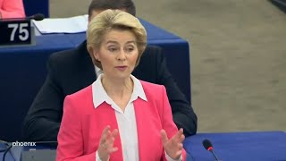 Neue EU-Kommission - Antrittsrede Ursula von der Leyen und anschließende  Debatte