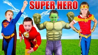 Kids Fun TV Superhero Compilation : Shazam, The Flash VS Superman! Superhero Rac