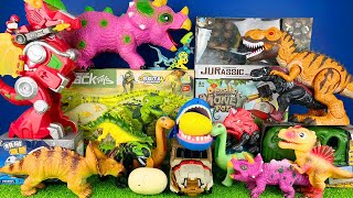 Jurassic World Unboxing Review Asmr Colorful Dinosaur Giga T-rex Dragon Triceratops Brachiosaurus