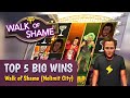 TOP 5 BIG WINS!!! 💰WALK OF SHAME (NoLimit City)😜 MUST SEE IT!!!