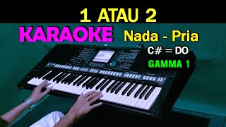 1 ATAU 2 - Gamma 1 | KARAOKE Nada Pria, HD