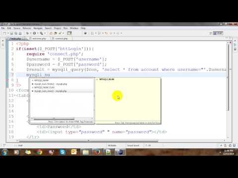 PHP Login Form with Sessions and MySQL PHP Login Form with Sessions and MySQL