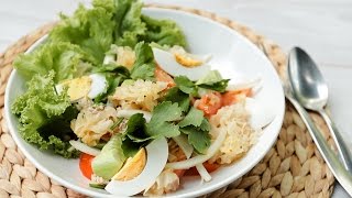 ยำเห็ดหูหนูขาว Spicy Tremella Mushroom Salad : พลพรรคนักปรุง