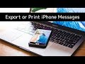 How to Export or Print iPhone Text Messages