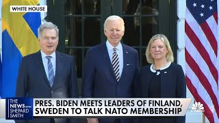 Biden meets with leaders of Sweden and Finland