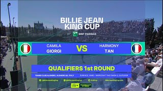 2022 BJKCup -Italy vs France | Camila Giorgi vs Harmony Tan | Highlights