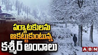 పర్యాటకులను ఆకట్టుకుంటున్న కశ్మీర్ అందాలు | Huge Fog In Jammu \u0026 Kashmir | ABN Telugu