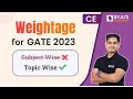 GATE 2023 Civil Engineering (CE) Topic Wise Weightage | GATE Civil Preparation | BYJU'S GATE