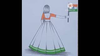 Republic day drawing|26 January drawing #republicday #26january #art #girldrawing #shorts #viral